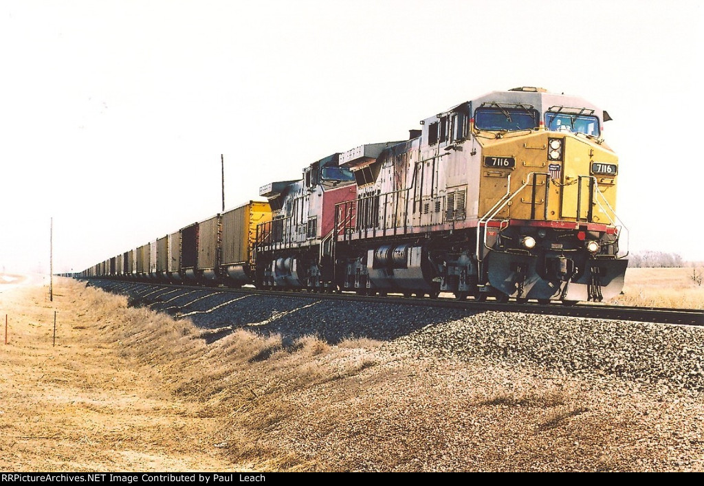 Empty coal train rolls west